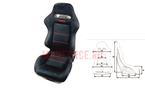 Полуковш RECARO NEW (замша)